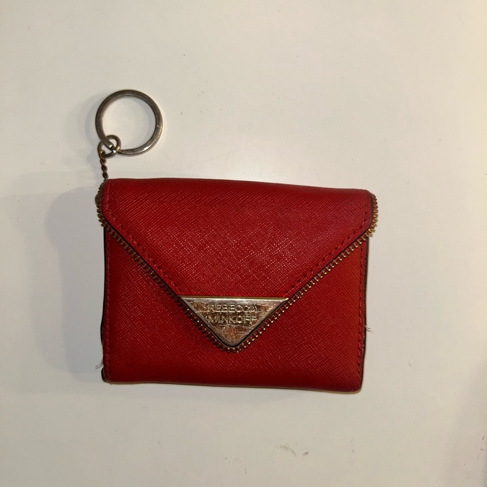 Red Rebecca Minkoff Coin/Card Wallet